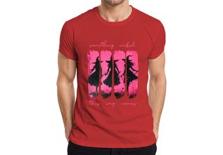 Maglietta Something Wicked This Way Halloween Hexe Hexen Pink Grunge Gothic Her…