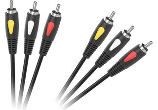 Cinchkabel Audio Cinchkabel 1,8M 3RCA- 3RCA Cabletech Eco-Line