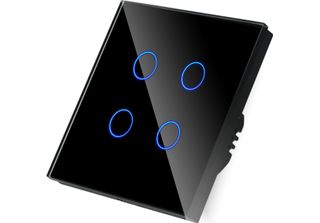 Interruttore A Sfioramento Wlan Quadruplo Solo Live Line Nero__