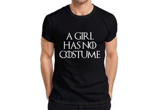 Maglietta Da Uomo A Girl Has No Costume Halloween Saying Fantasy Parody Girls, …