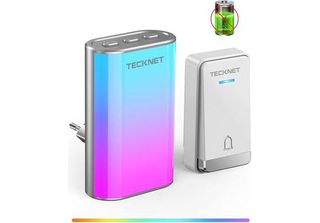 Campanello Senza Fili Tecknet, Campanello Luminoso Rgb, Senza Batterie, Campane…