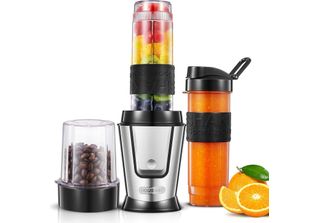 Housnat Smoothie Maker Go, 500W Stand Mixer Blender Coffee Grinder 280Ml, Frull…