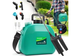 Irroratore Elettrico Per Piante Sylstar 8L Con 4 Ugelli Usb Regolabili