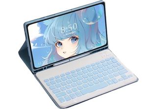 Inf Custodia Tastiera Bluetooth Retroilluminata Per Galaxy Tab S9+/S10+ 12.4" -…