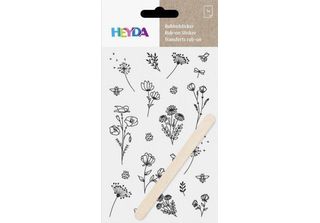 Heyda 203780955 Rubsticker Blumen Sw