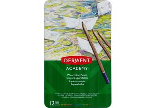 Derwent 2301941 Derwent Academy Watercolour Aquarellstifte Farbsortiert, 12 St.