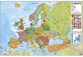 Erik Editores Carte Europe Poster Taglia Unica