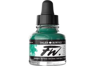 Daler Rowney Fw Inchiostro Acrilico Verde Scuro 29,5 Ml 1 Pz