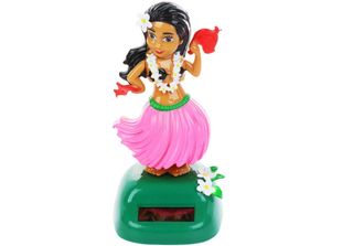 Solar Hawaiian Dance Figure Car Dashboard Toy Bella Con Pannello Solare Scuoten…