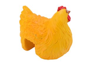 Statua Di Gallina In Resina, Clip Ladder Hen, Clip Ladder Hen In Resina, Clip L…
