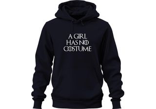 A Girl Has No Costume Halloween Saying Fantasy Parody Girls Unisex Hoodie Hoodi…