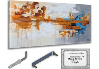 Monica Mirafiori I 100% Dipinto A Mano I Quadro "Composizione"" 120X60Cm | Quad…