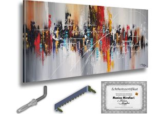 Monica Mirafiori I 100% Dipinto A Mano I Quadro "Terracotta"" 100X50Cm | Quadro…