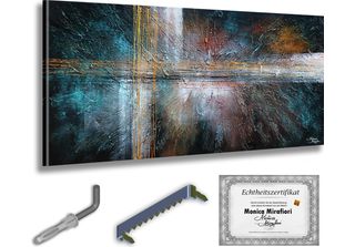 Monica Mirafiori I 100% Dipinto A Mano I Quadro "Speciale"" 100X50Cm | Quadro D…