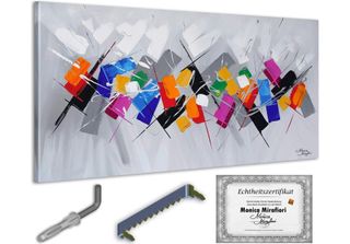Monica Mirafiori I 100% Dipinto A Mano I Quadro "Momenti"" 120X60Cm | Quadro Di…