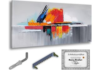 Monica Mirafiori I 100% Dipinto A Mano I Quadro "Confusione"" 100X50Cm | Quadro…