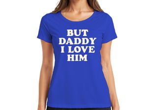 But Daddy I Love Him Papa I Love Him Love Gift Maglietta Vintage Da Donna, Blu,…