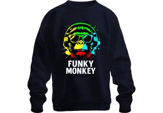 Funky Monkey Cuffie Occhiali Da Sole Musica Dj Retro Colorato Streetwear Unisex…