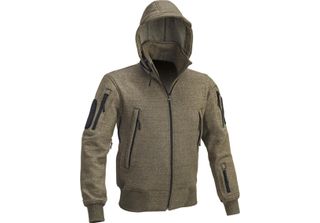 Defcon 5 Uomo Maglione Gilet Jack Tattico Con Cappuccio-Verde