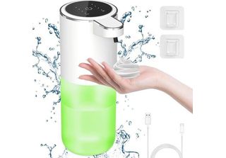 Cuteefun Distributore Automatico Di Schiuma Di Sapone, Indicatore Di Potenza, S…
