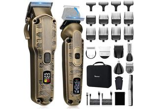 Scttomon Professionale Capelli Clipper Uomini Barba Rasoio Batteria Barbiere Cl…