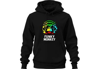 Funky Monkey Headphones Sunglasses Music Dj Retro Colourful Streetwear Unisex F…
