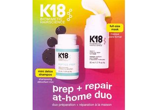 K18 Prep + Repair Duo Pre Shampoo 50Ml + Mask 50Ml - Cofanetto Riparazione