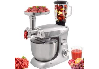 Syntrox Germania Robot Da Cucina Impastatrice Con Tritacarne E Mixer, 6,5 L Arg…