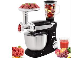 Syntrox Germany Robot Da Cucina Impastatrice Con Tritacarne E Frullatore, 6,5 L…
