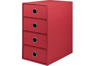Schubladenbox 4FäCher ~ Ros 1524452364 Soho Rot