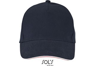 Sols 02116 | 5 Panel Unisex Contrast Three-Color Cap Longchamp - Colore: French…