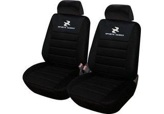 Woltu AS7254-2 Coprisedile Auto Universale Per 2 Posti, Nero