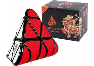 Cubo Di Pyraminx Personalizzato, Bianco, Luce Rossa, Piramide Regolabile