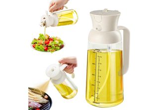 Yarramate Flacone Spray Per Olio Da Cucina Con Misurino 550Ml Erogatore Di Olio…