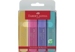 Faber-Castell 154610 Textliner 46 Pastel - 4 Colori In Astuccio