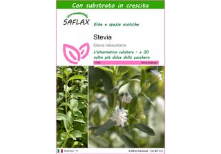 Saflax - Stevia - 100 Semi - Con Substrato - Stevia