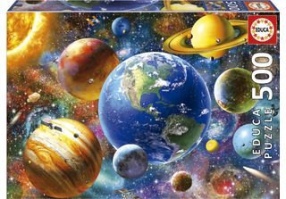 Educa - Puzzle Originali, 500 Pezzi, Sistema Solare (18449) Educa