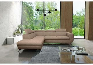 Divano Ad Angolo "Mona"" Divano Ad Angolo Funzione Letto Beige Marrone Recamier…