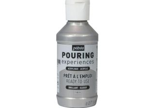 Vernice Acrilica Lucida Da Versare - Argento - 118 Ml