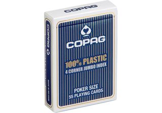 Copag® Poker Di Plastica Jumbo Index Blau