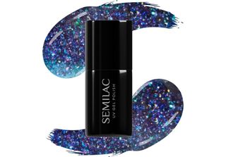 Virtual Blue #826 Semilac Hybrid-Nagellack Mit Partikeln 7 Ml Semilac