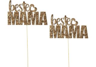 Decorazioni Floreali Mama Deko Idea Regalo Per La Festa Della Mamma Cuore Glitt…