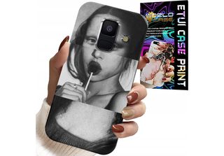 Custodia Per Samsung A6 2018 - Mona Lisa Con Lecca Lecca Design Moda Custodia