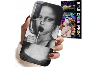 Custodia Per Samsung A7 2018 - Mona Lisa Con Lecca Lecca Design Moda Custodia