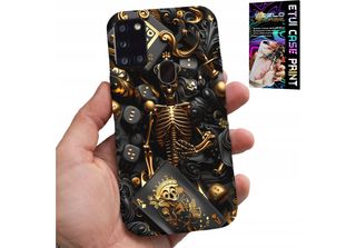 Etui Per Samsung Galaxy A21S - Re Poker Bone Come Uomini + Vetro