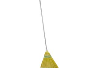 Scopa Cleonix 3806Y, Sorgo Obliquo, Gialla, Manico 153 Cm, Alluminio, Obliqua