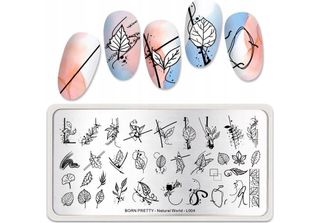 Piastra Per Timbri Born Pretty Nail Art - Mondo Naturale - L004