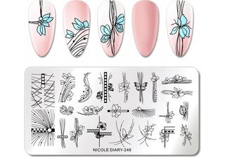 Nailart Stamping Platte Sommerblumen
