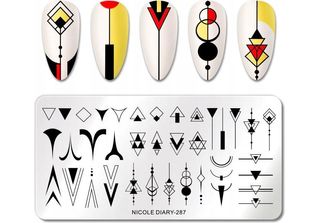 Nailart Stamping Platte Geometrie