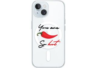Custodia Per Iphone 15 Con Magsafe Silicone Flexi, Chilli Pepper